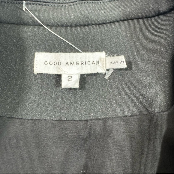 Good American Waisted Stretch Blazer Black Size 2 Medium - Picture 5 of 8